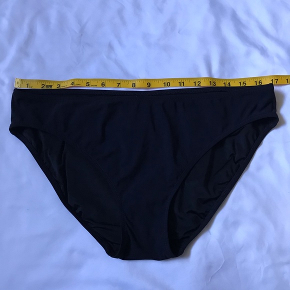Profile Sport Gottex Black Bikini Bottom Size 14 - Picture 5 of 8